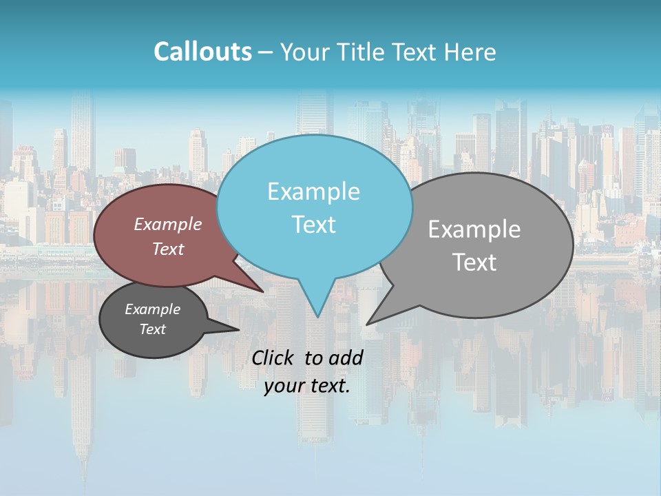 City Highrise Downtown PowerPoint Template