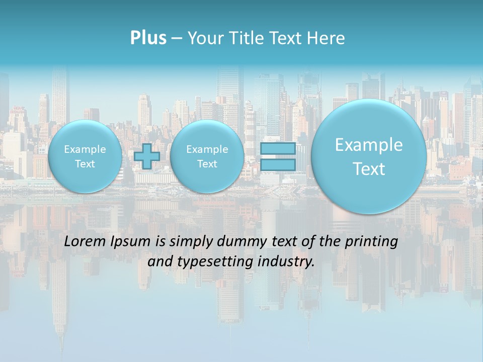 City Highrise Downtown PowerPoint Template