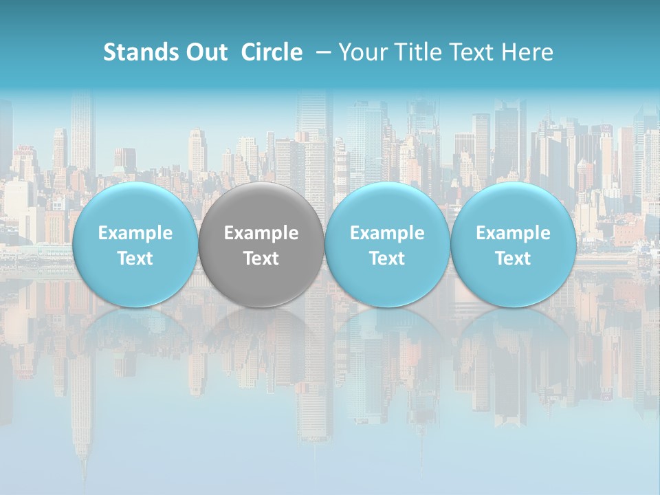 City Highrise Downtown PowerPoint Template