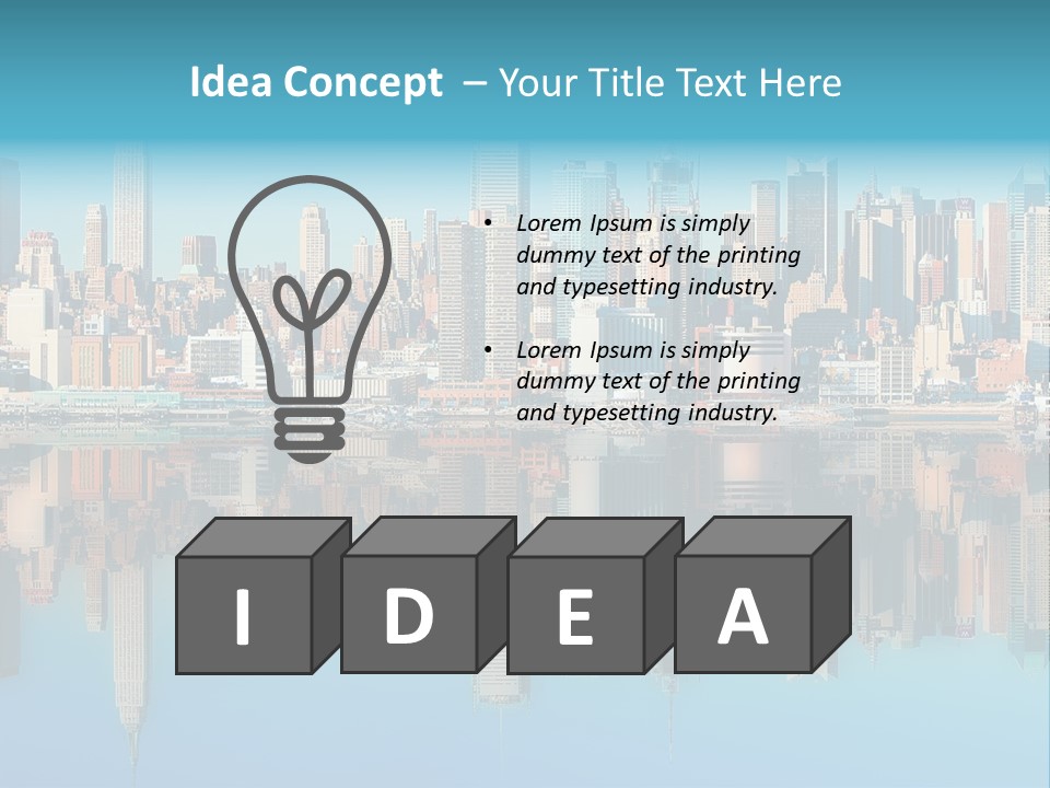 City Highrise Downtown PowerPoint Template