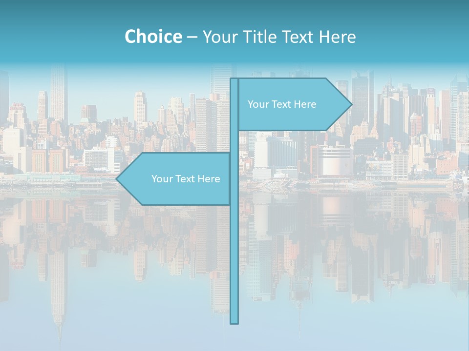 City Highrise Downtown PowerPoint Template