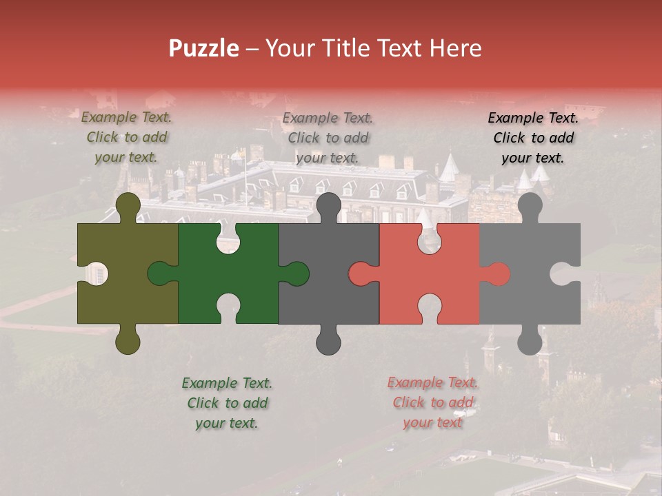 Residence Holyroodhouse Majesty PowerPoint Template