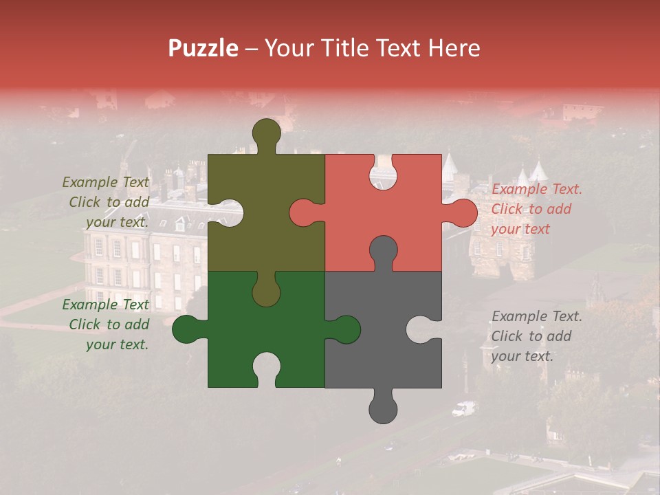 Residence Holyroodhouse Majesty PowerPoint Template