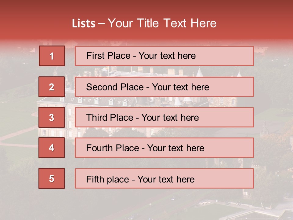 Residence Holyroodhouse Majesty PowerPoint Template