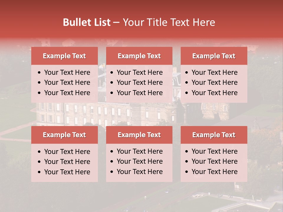 Residence Holyroodhouse Majesty PowerPoint Template