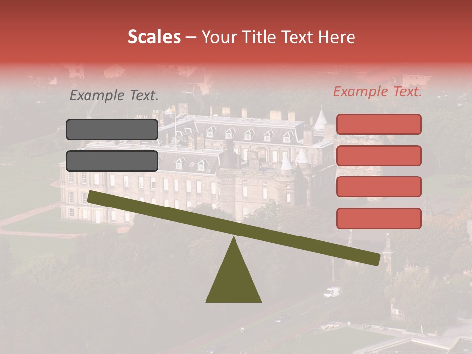 Residence Holyroodhouse Majesty PowerPoint Template