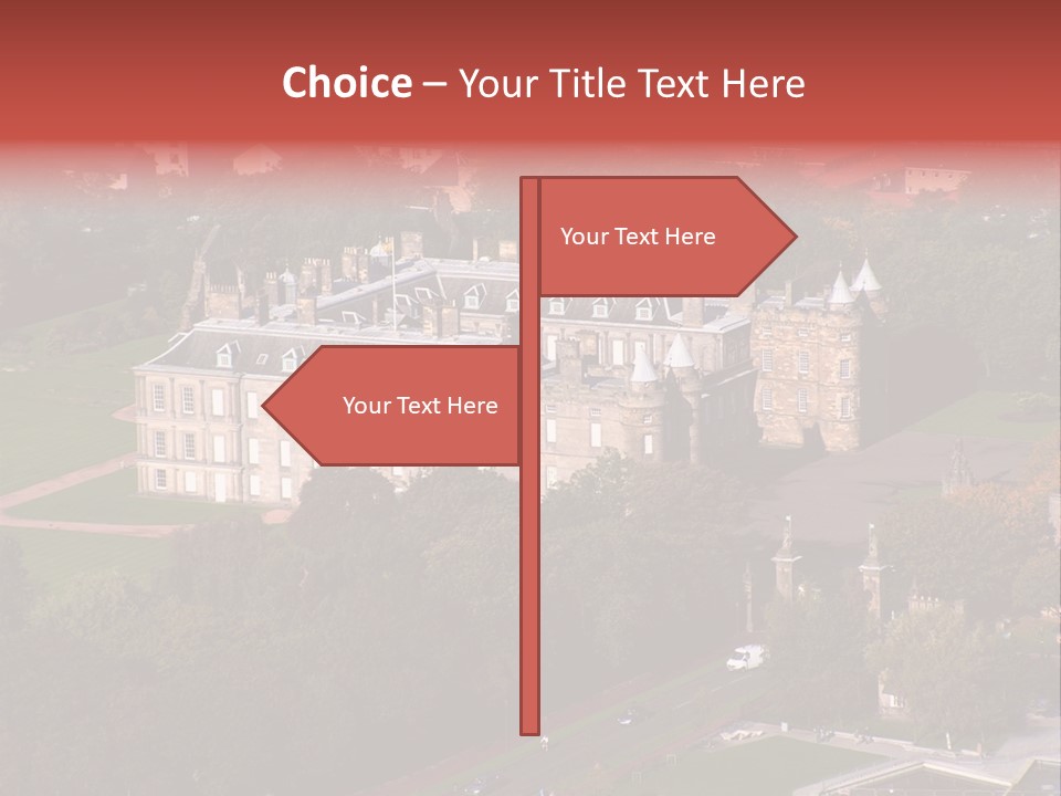 Residence Holyroodhouse Majesty PowerPoint Template