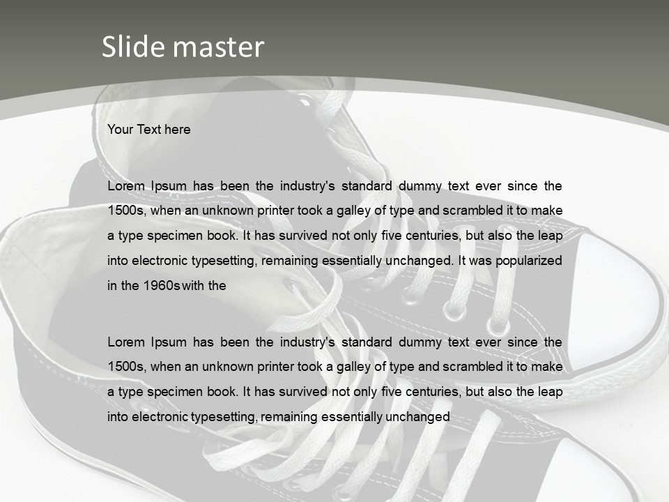 Skate Lace Dirt PowerPoint Template