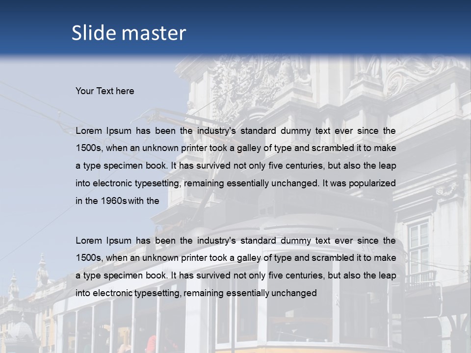 Downtown Monument Plaza PowerPoint Template