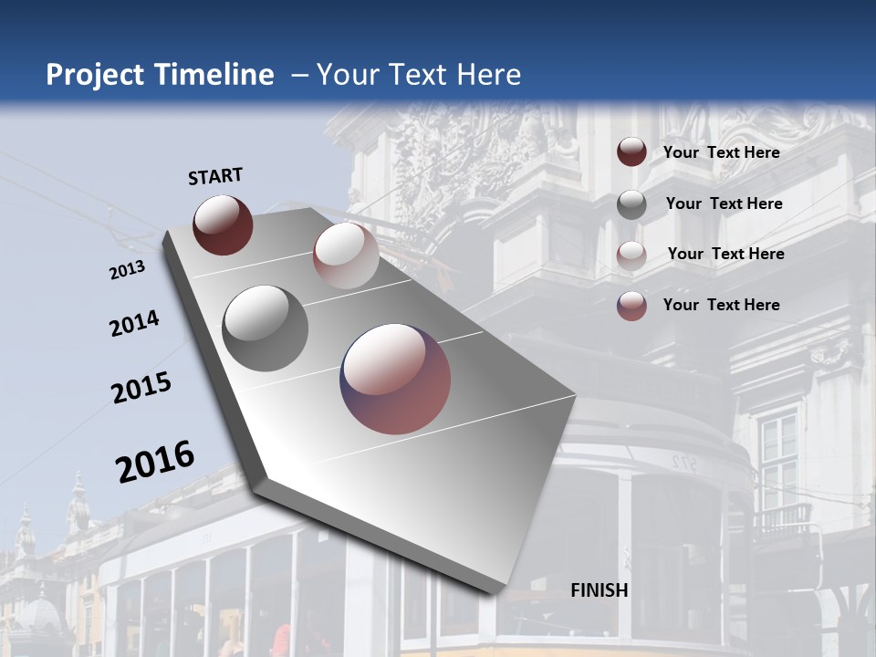 Downtown Monument Plaza PowerPoint Template
