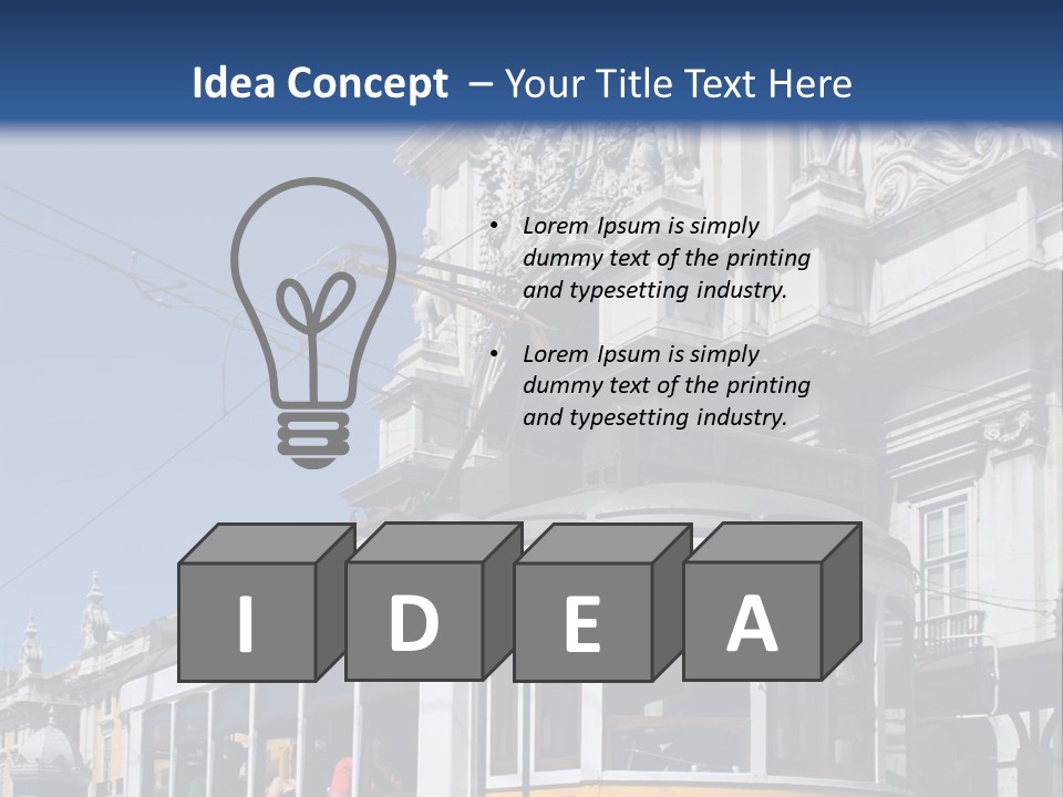 Downtown Monument Plaza PowerPoint Template