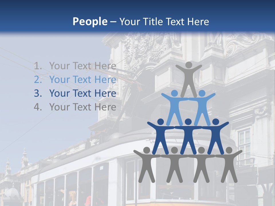 Downtown Monument Plaza PowerPoint Template