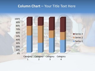 A Group Of People Sitting Around A Table Eating Food PowerPoint Template