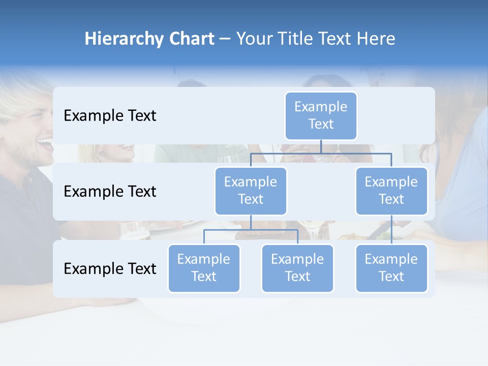 A Group Of People Sitting Around A Table Eating Food PowerPoint Template
