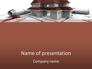 Layout Residential Edifice PowerPoint Template