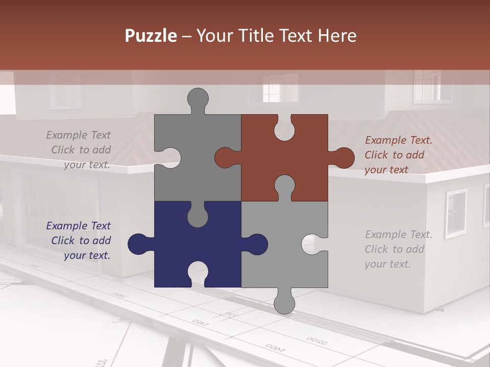 Layout Residential Edifice PowerPoint Template