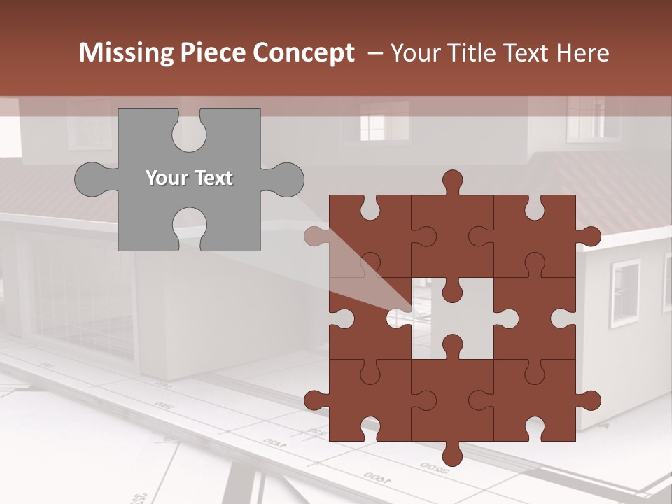 Layout Residential Edifice PowerPoint Template