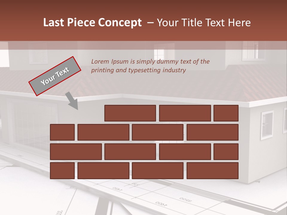 Layout Residential Edifice PowerPoint Template