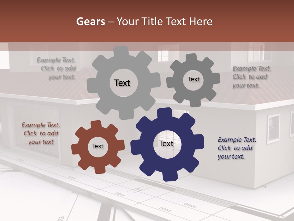 Layout Residential Edifice PowerPoint Template