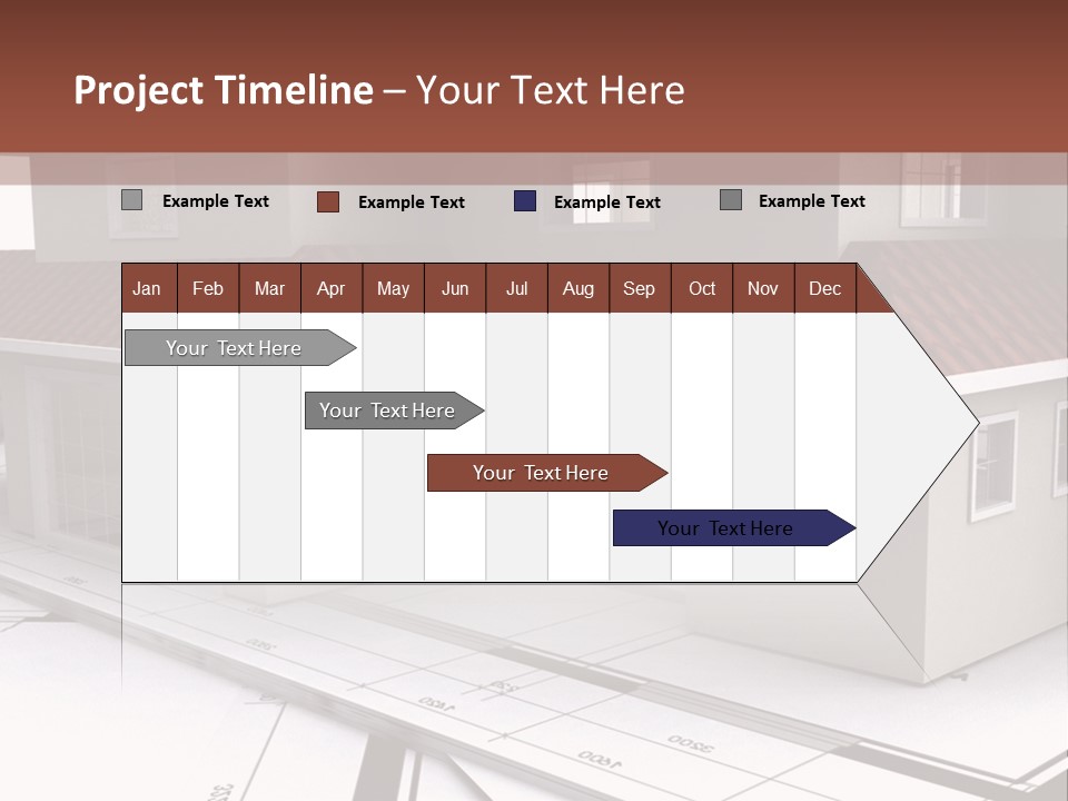 Layout Residential Edifice PowerPoint Template