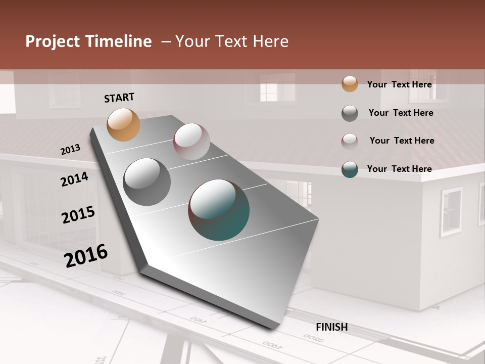 Layout Residential Edifice PowerPoint Template