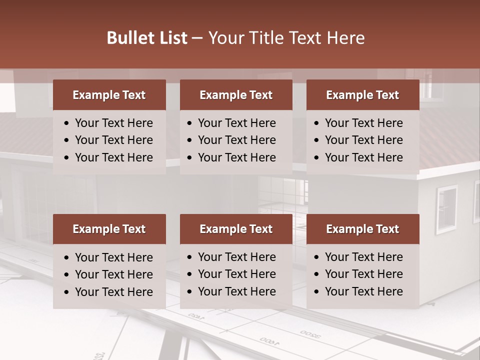 Layout Residential Edifice PowerPoint Template