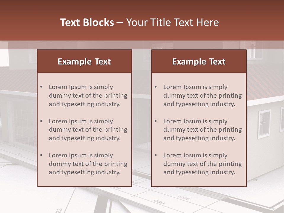 Layout Residential Edifice PowerPoint Template
