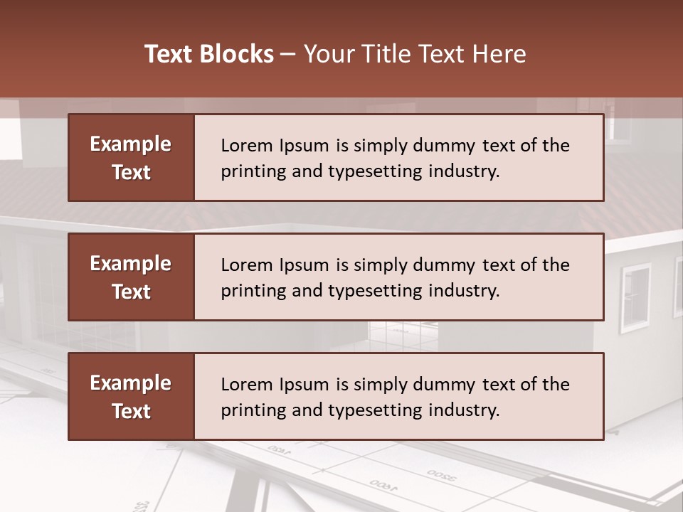 Layout Residential Edifice PowerPoint Template
