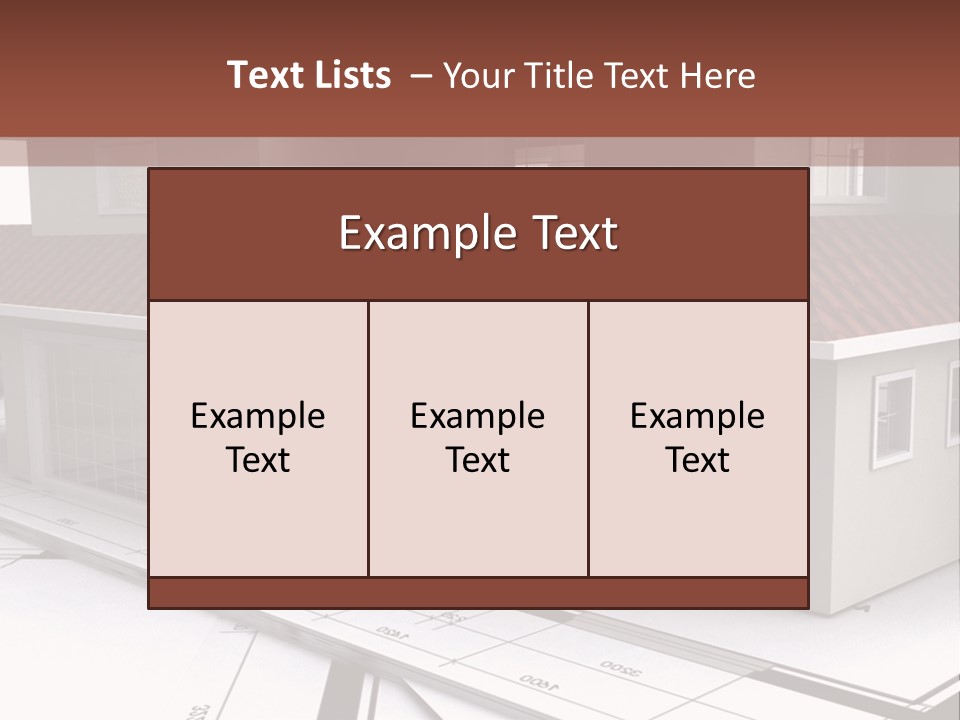 Layout Residential Edifice PowerPoint Template