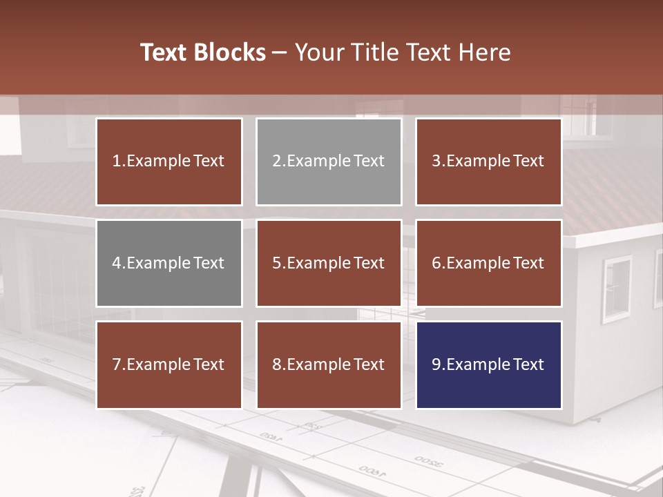 Layout Residential Edifice PowerPoint Template