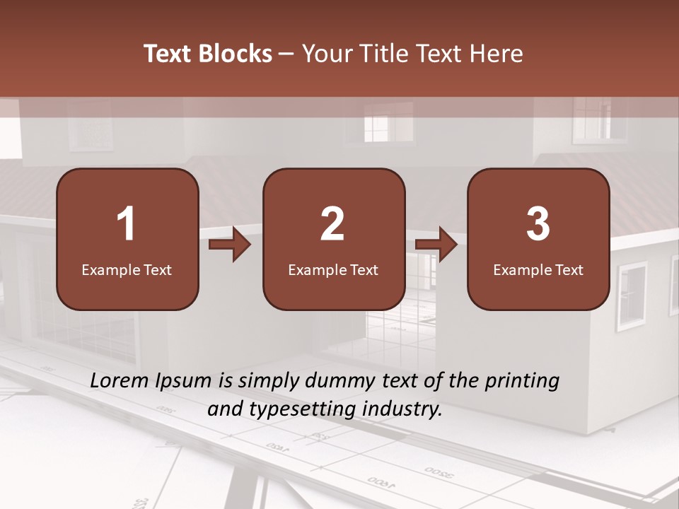 Layout Residential Edifice PowerPoint Template