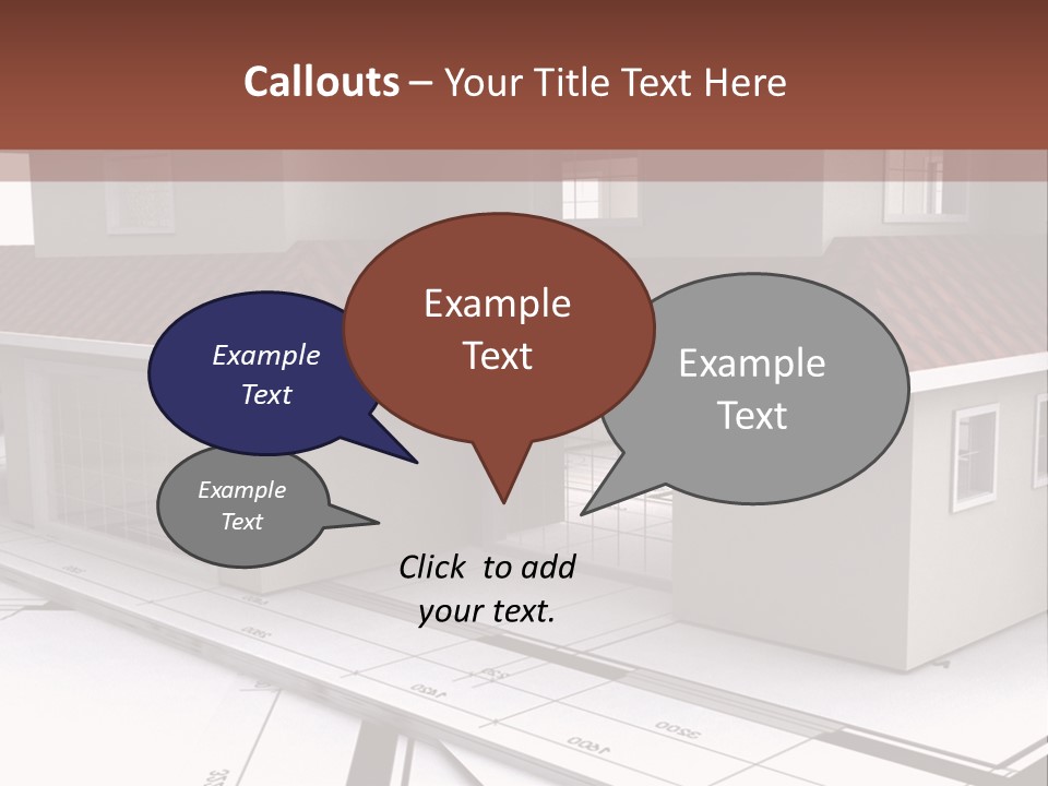 Layout Residential Edifice PowerPoint Template