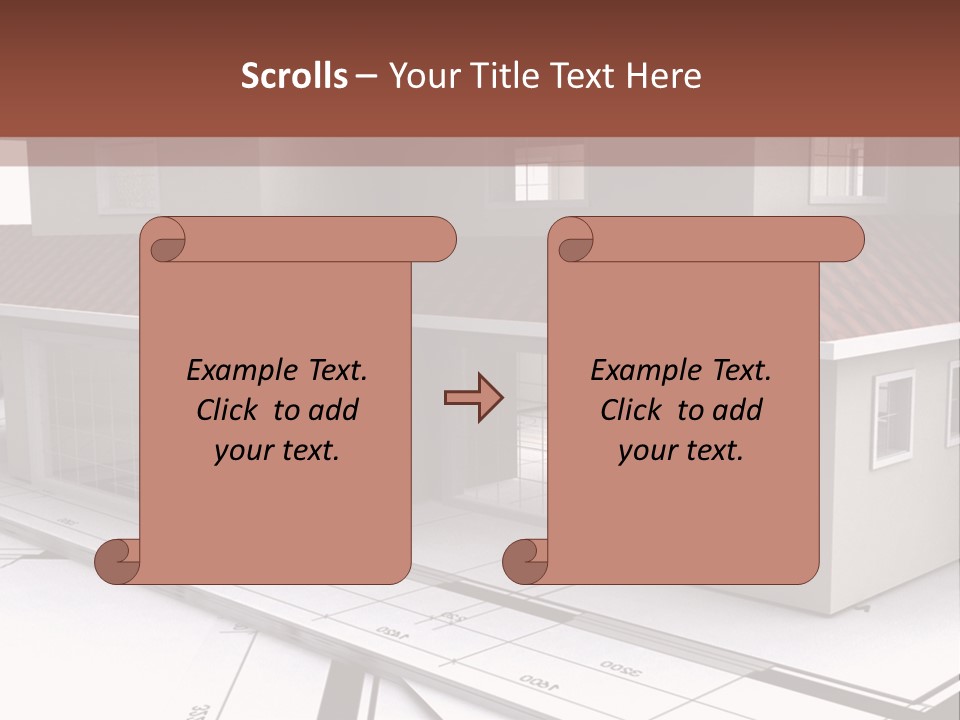 Layout Residential Edifice PowerPoint Template