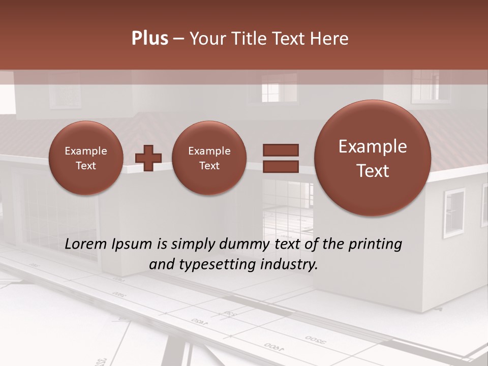 Layout Residential Edifice PowerPoint Template