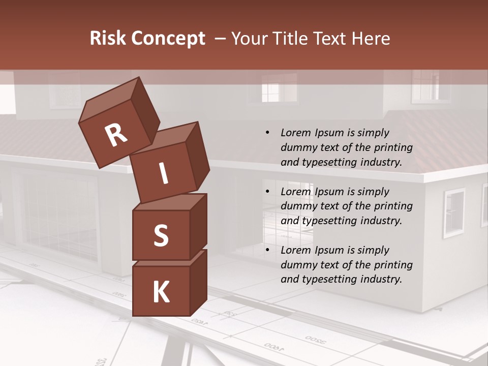 Layout Residential Edifice PowerPoint Template