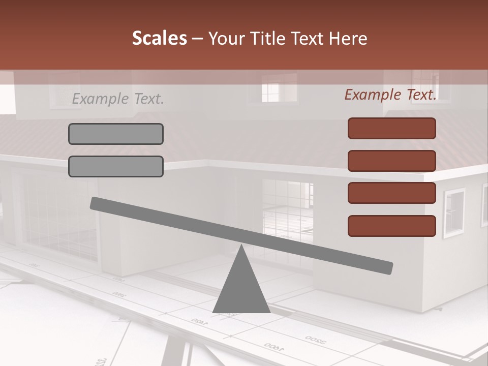 Layout Residential Edifice PowerPoint Template