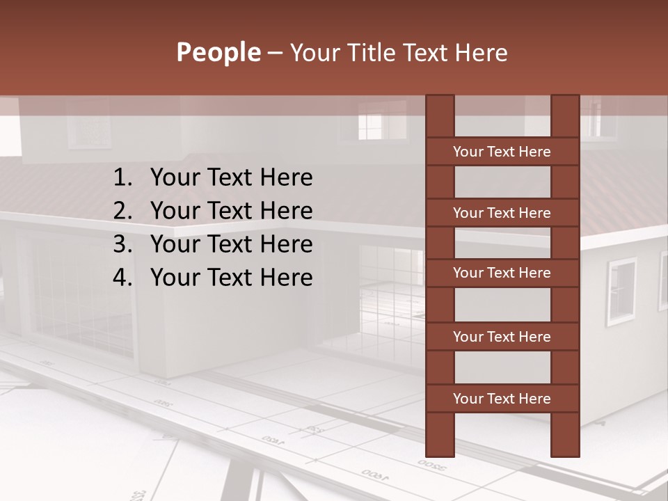 Layout Residential Edifice PowerPoint Template