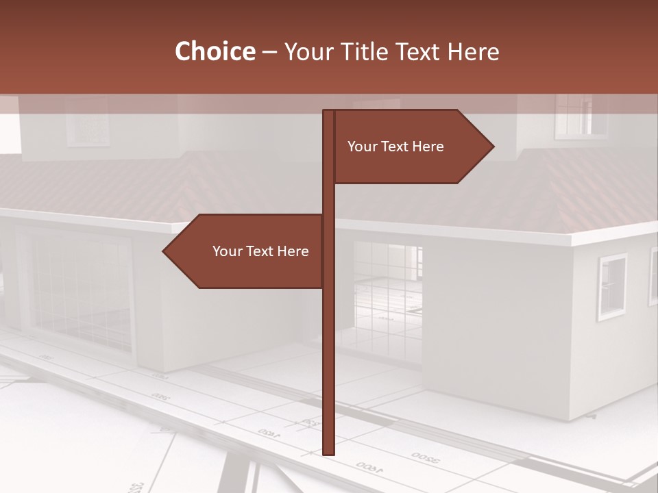 Layout Residential Edifice PowerPoint Template