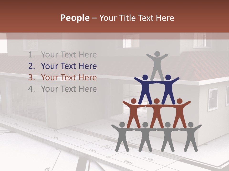 Layout Residential Edifice PowerPoint Template