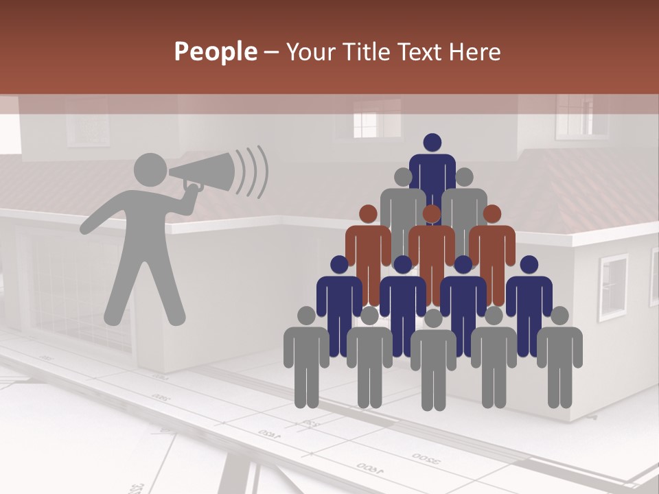 Layout Residential Edifice PowerPoint Template