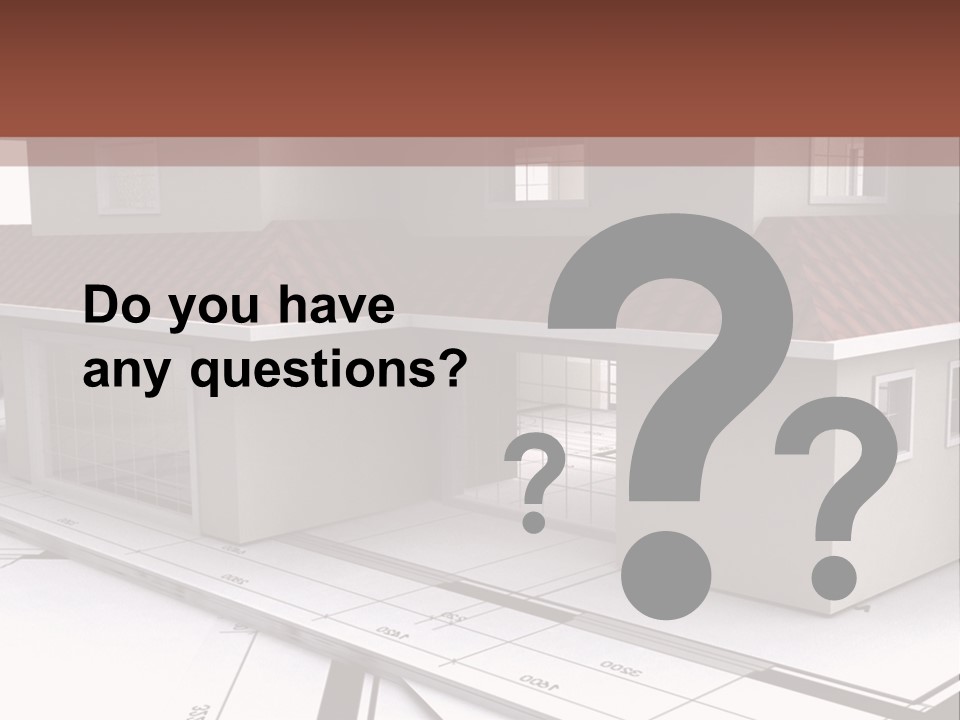 Layout Residential Edifice PowerPoint Template