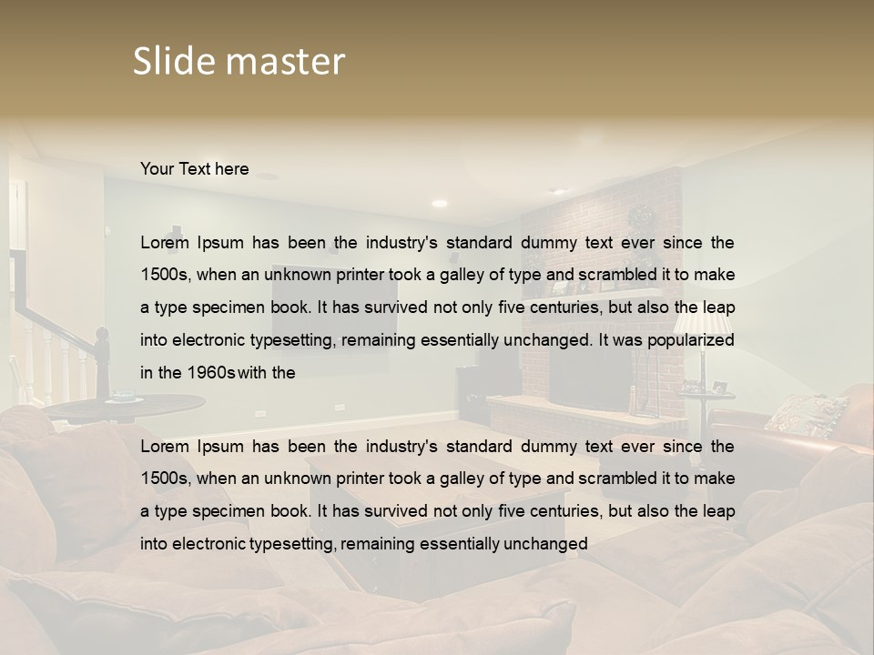 Fixtures Architecture Carpet PowerPoint Template