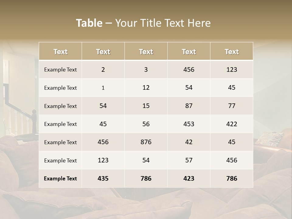 Fixtures Architecture Carpet PowerPoint Template