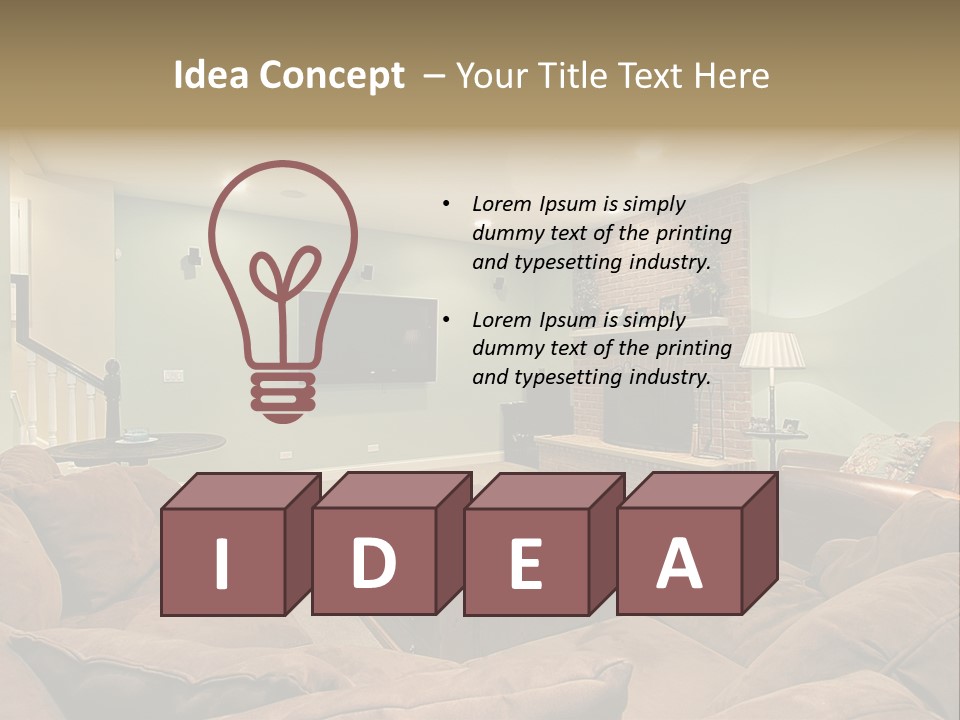 Fixtures Architecture Carpet PowerPoint Template