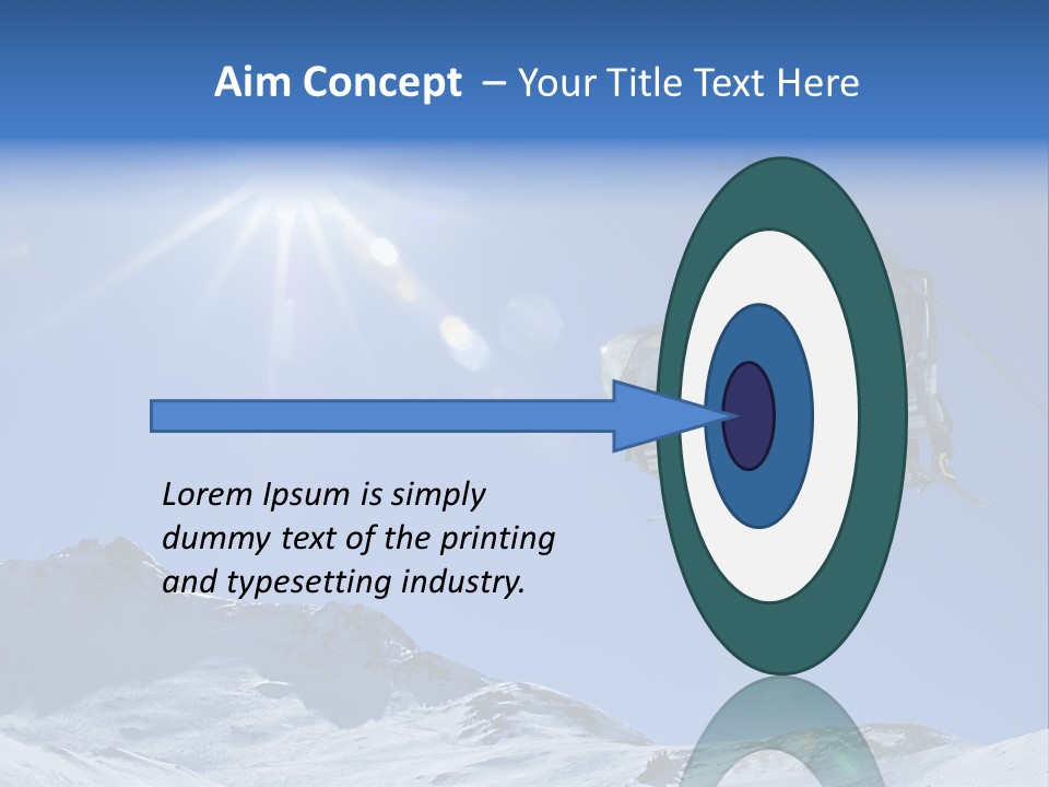 A Ski Lift With People On It In The Snow PowerPoint Template