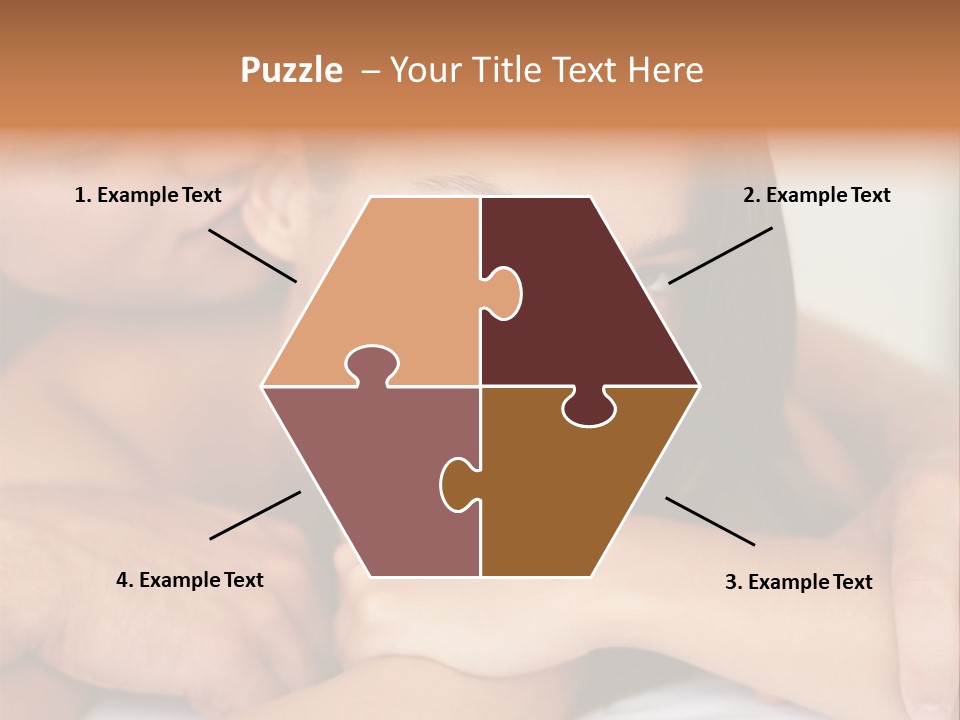 A Man And A Woman Laying On Top Of A Bed PowerPoint Template