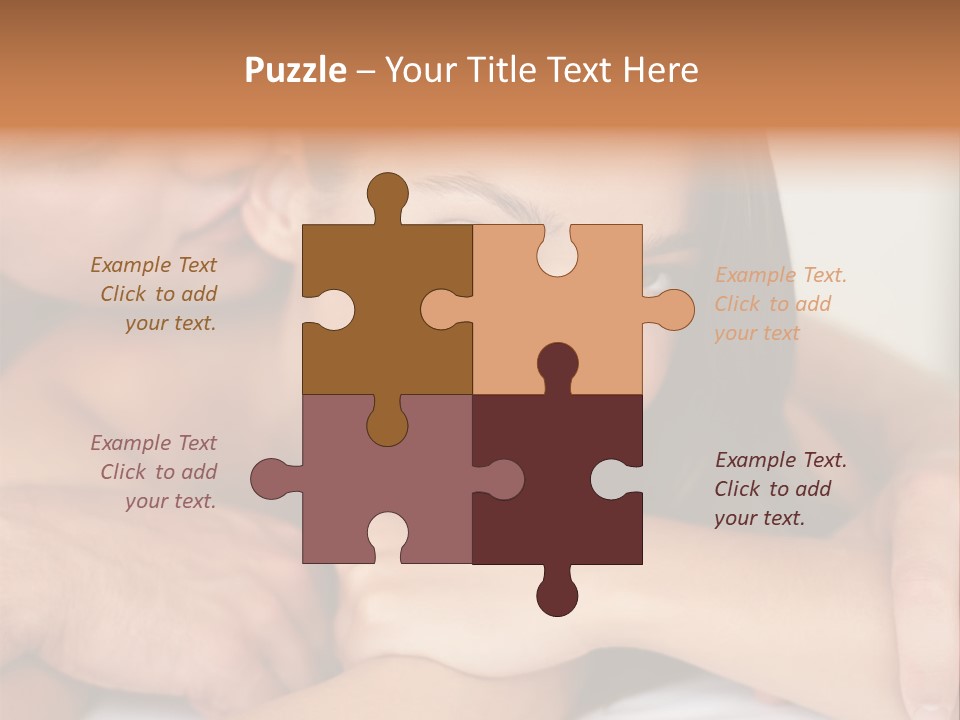 A Man And A Woman Laying On Top Of A Bed PowerPoint Template