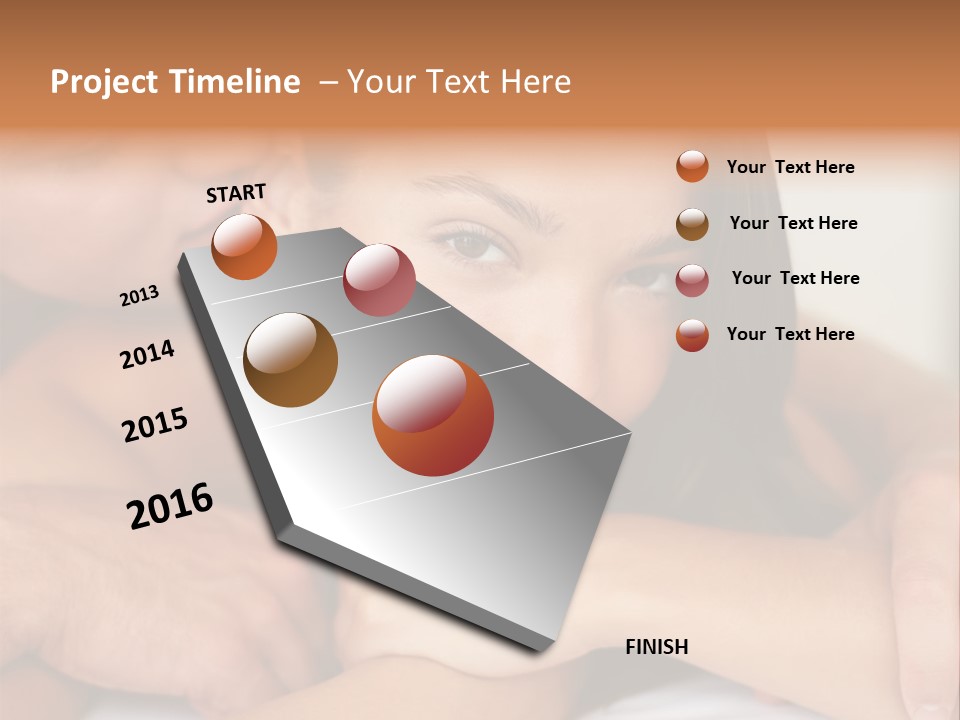 A Man And A Woman Laying On Top Of A Bed PowerPoint Template