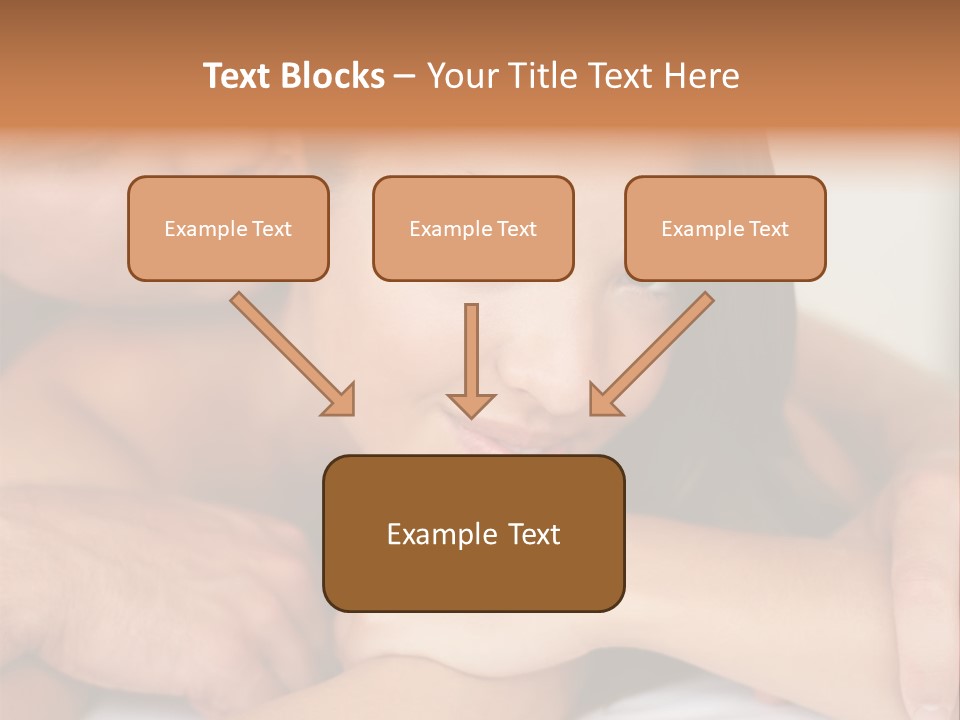 A Man And A Woman Laying On Top Of A Bed PowerPoint Template