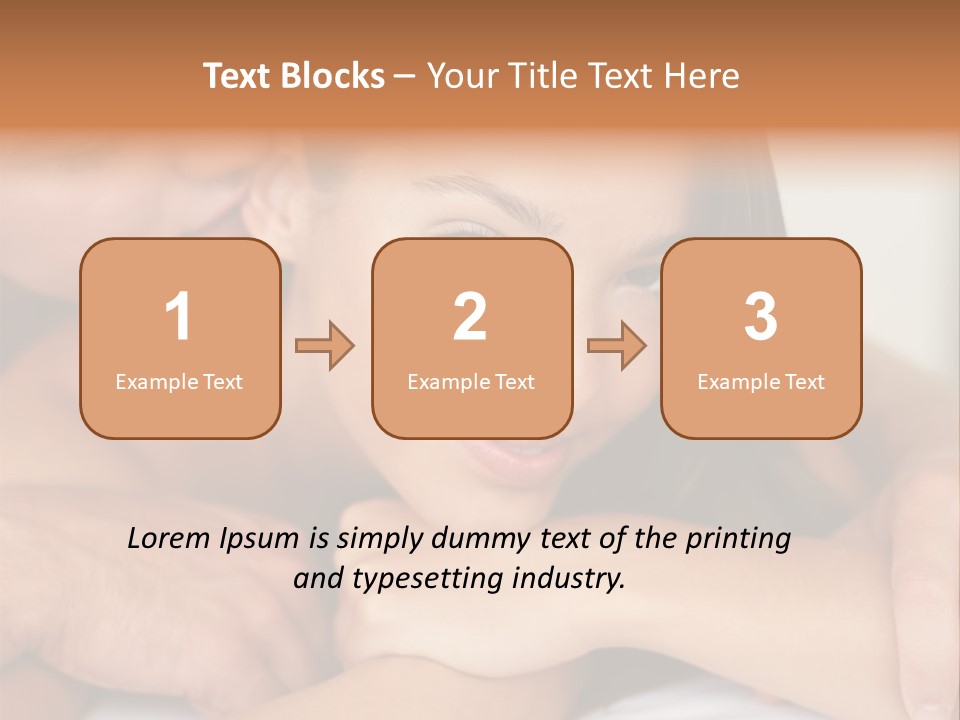 A Man And A Woman Laying On Top Of A Bed PowerPoint Template